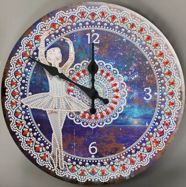 diamond painting orologio ballerina